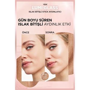 L'Oreal Paris L'Oréal Paris Lumi Glass Islak Bitişli Stick Aydınlatıcı - 610 Glassy Pearl Eclat-