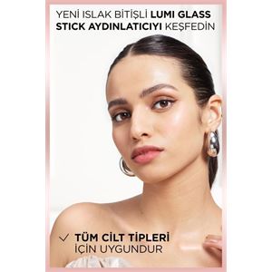 L'Oreal Paris L'Oréal Paris Lumi Glass Islak Bitişli Stick Aydınlatıcı - 610 Glassy Pearl Eclat-