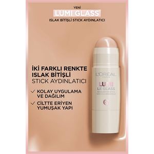 L'Oreal Paris L'Oréal Paris Lumi Glass Islak Bitişli Stick Aydınlatıcı - 620 Glassy Pink Ballet-