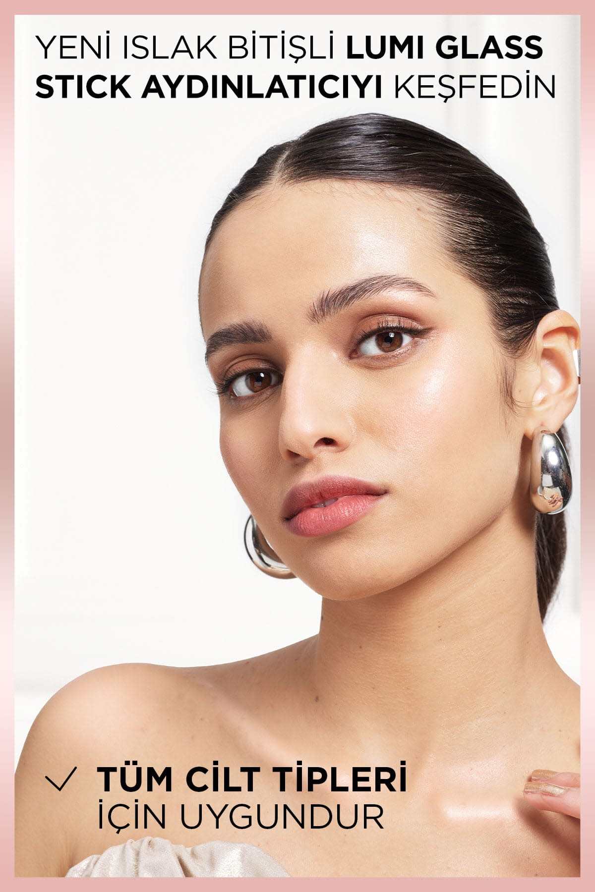 L'Oreal Paris L'Oréal Paris Lumi Glass Islak Bitişli Stick Aydınlatıcı - 620 Glassy Pink Ballet-