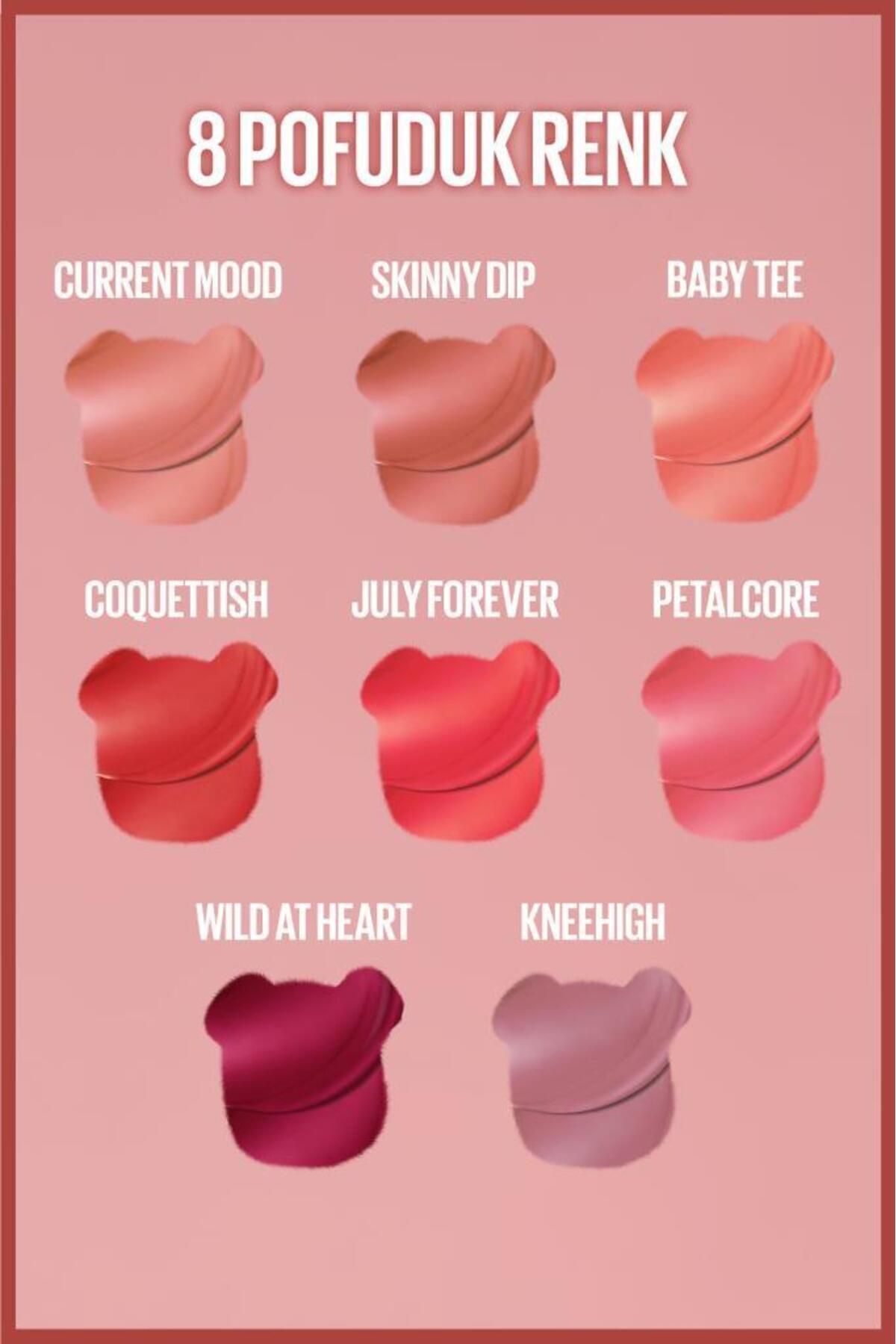 Maybelline New York Maybelline Super Stay Teddy Tint Uzun Süre Kalıcı Likit Mat Tint 40 Petalcore-