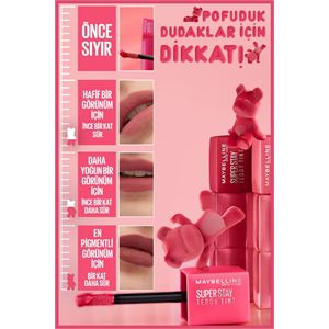 Maybelline New York Maybelline Super Stay Teddy Tint Uzun Süre Kalıcı Likit Mat Tint 50 Wild At Heart-
