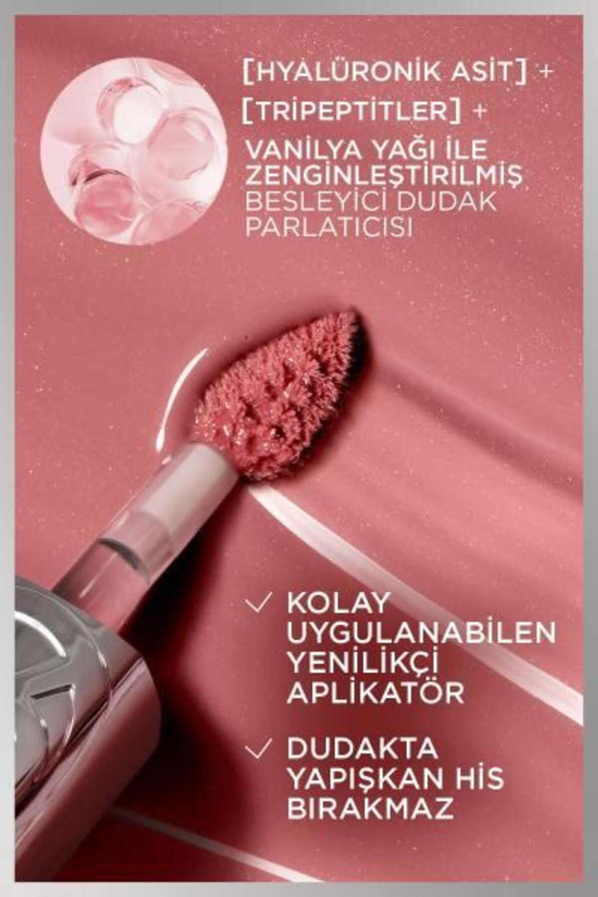 L'Oreal Paris Plump Ambition Hyaluron Lip Oil Besleyici ve Nemlendirici Dudak Parlatıcısı - 390 Cherry Cherie-