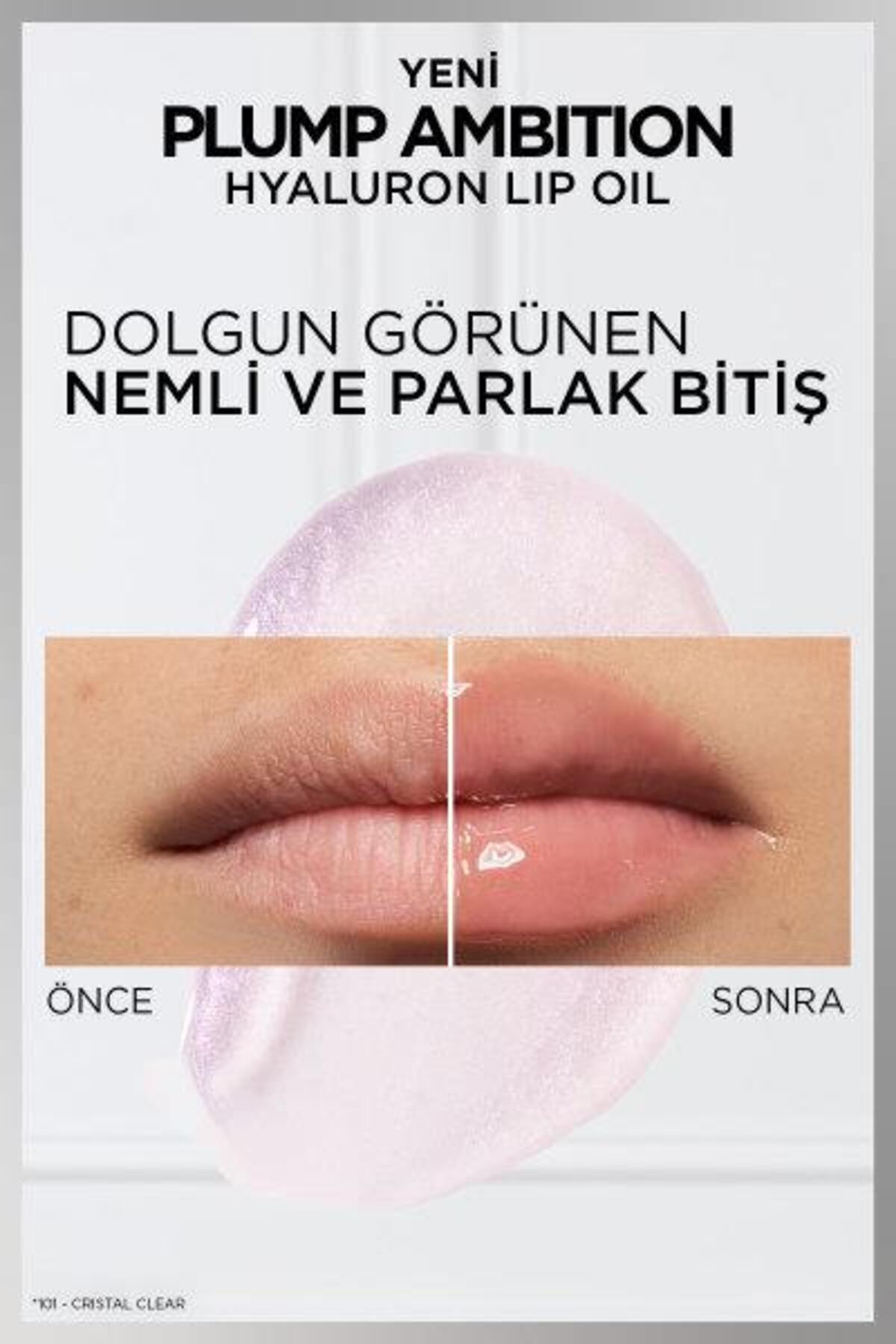 L'Oreal Paris Plump Ambition Hyaluron Lip Oil Besleyici ve Nemlendirici Dudak Parlatıcısı - 390 Cherry Cherie-