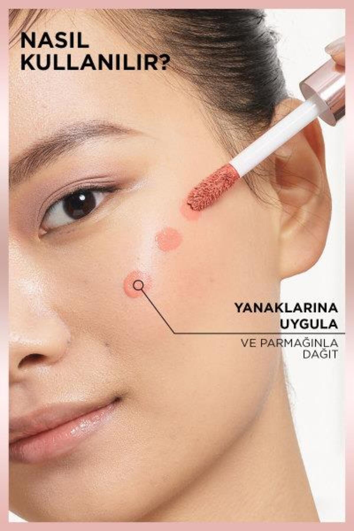 L'Oreal Paris Lumi Blush Likit Allık - Glowy True Rose-