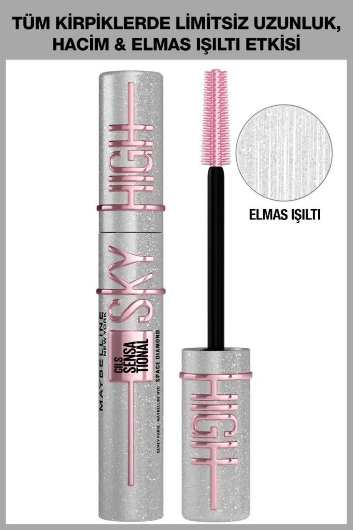 Maybelline New York Space Diamond Elmas Işıltılı Maskara-