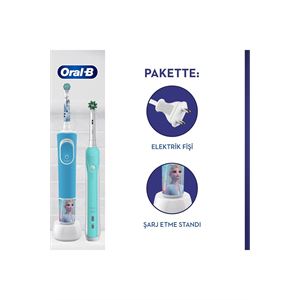 ORAL-B PRO 500 ŞARJLI DİŞ FIRÇASI + D100 FROZEN AİLE PAKETİ-