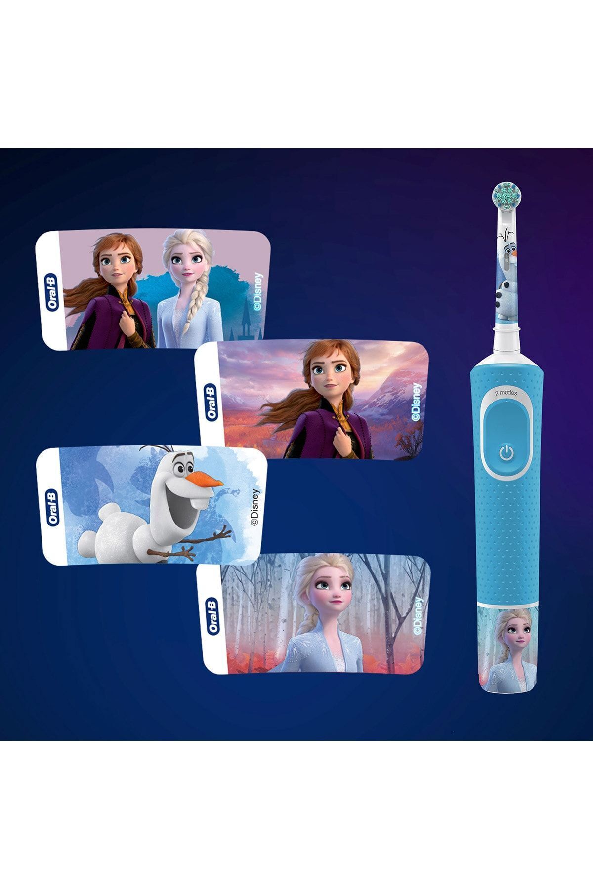 ORAL-B PRO 500 ŞARJLI DİŞ FIRÇASI + D100 FROZEN AİLE PAKETİ-