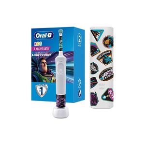 ORAL-B D100 VİTALİTY LİGHTYEAR ÖZEL SERİ ÇOCUKLAR IÇİN EKSTRA YUMUŞAK ŞARJ EDİLEBİLİR DİŞ FIRÇASI +-