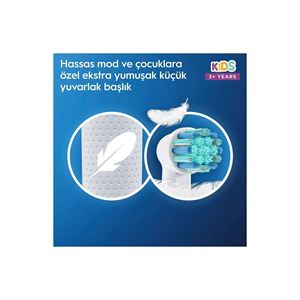 ORAL-B D100 VİTALİTY LİGHTYEAR ÖZEL SERİ ÇOCUKLAR IÇİN EKSTRA YUMUŞAK ŞARJ EDİLEBİLİR DİŞ FIRÇASI +-