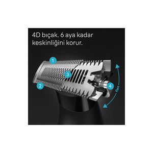 BRAUN SERİES X XT 5200 SAKAL ŞEKİLLENDİRME VE TIRAŞ MAKİNESİ-