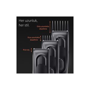 Braun Series 5 HC5330, Erkekler İçin 17 Uzunluk Ayarına Sahip Saç Kesme Makinesi-