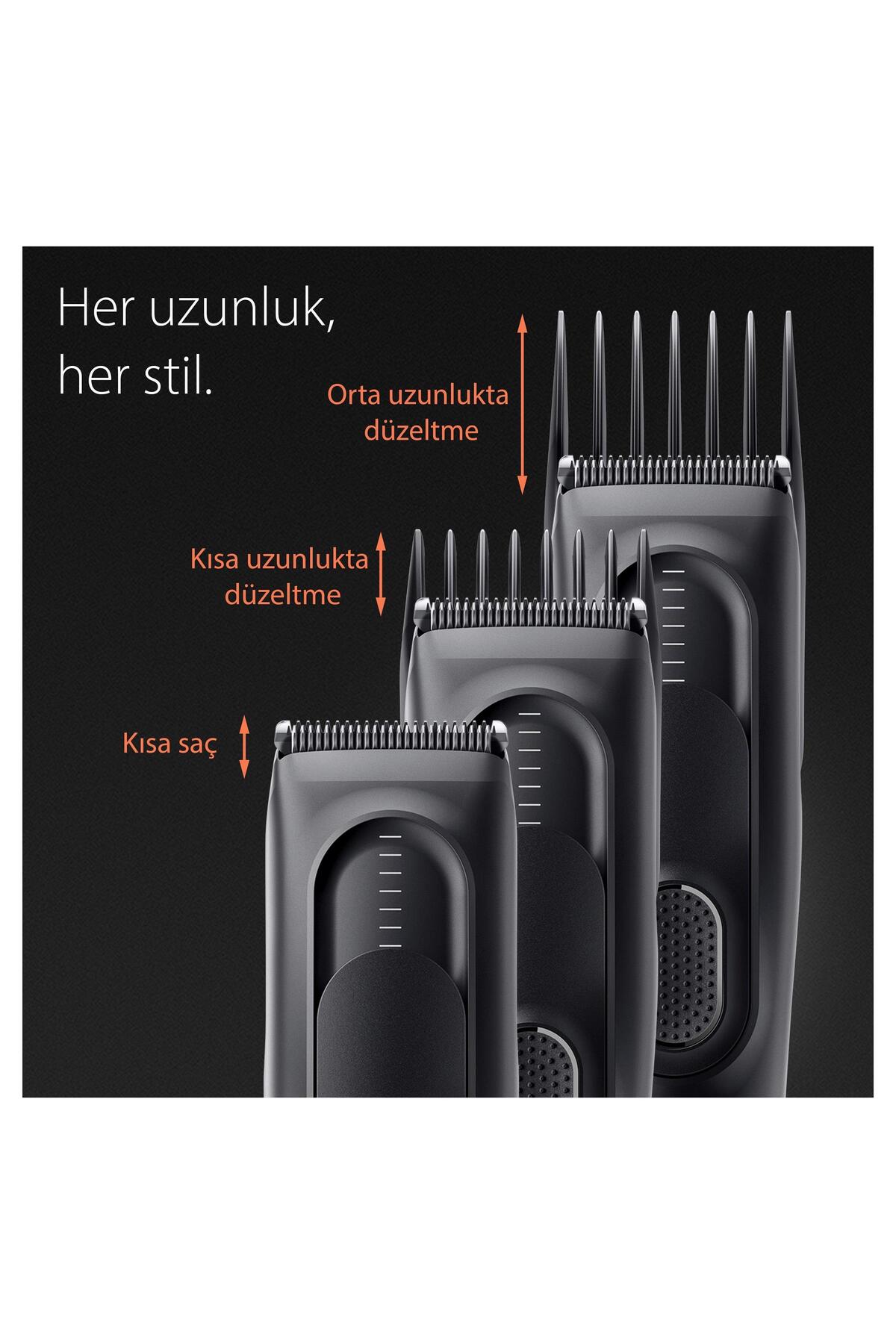 Braun Series 5 HC5330, Erkekler İçin 17 Uzunluk Ayarına Sahip Saç Kesme Makinesi-