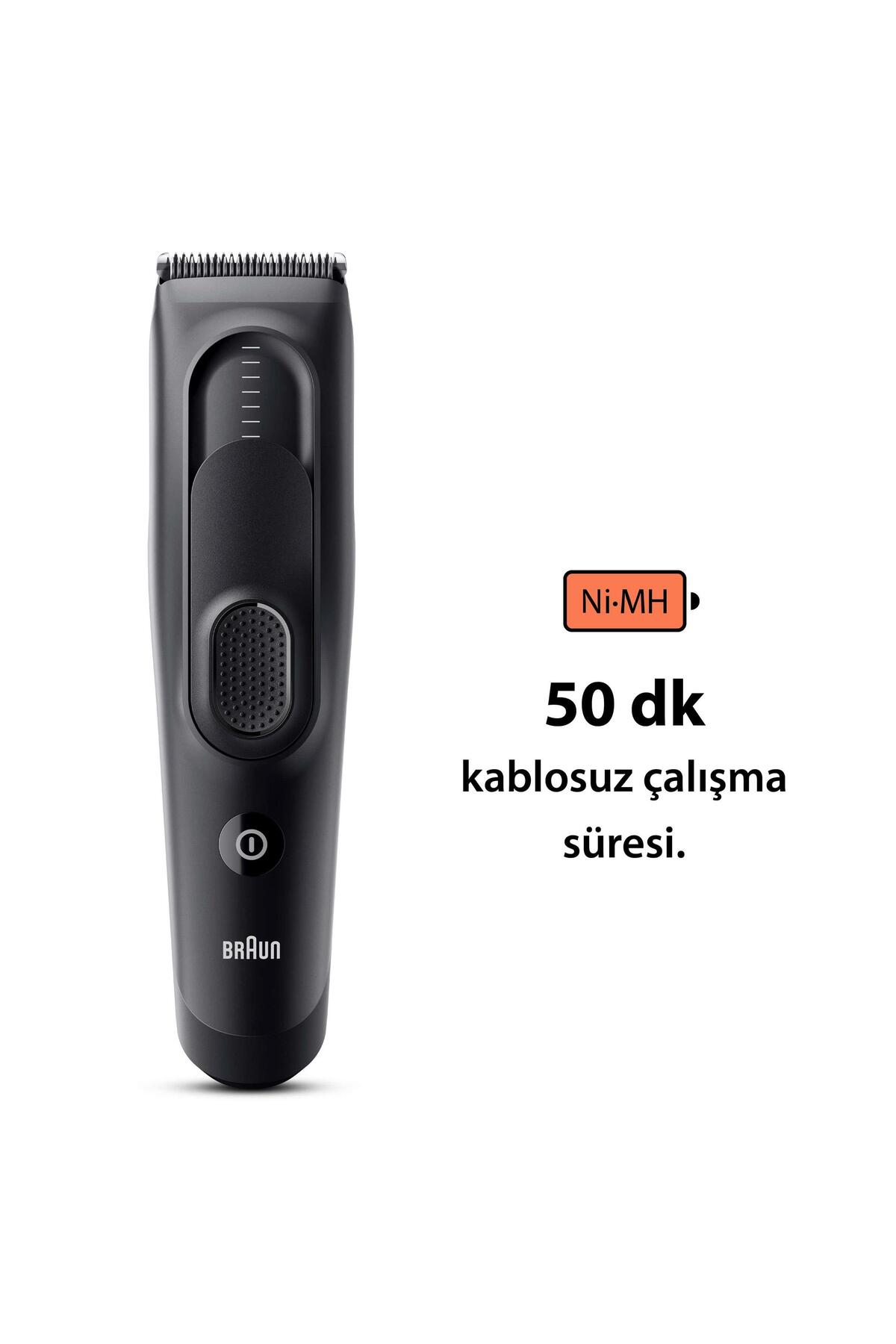 Braun Series 5 HC5330, Erkekler İçin 17 Uzunluk Ayarına Sahip Saç Kesme Makinesi-