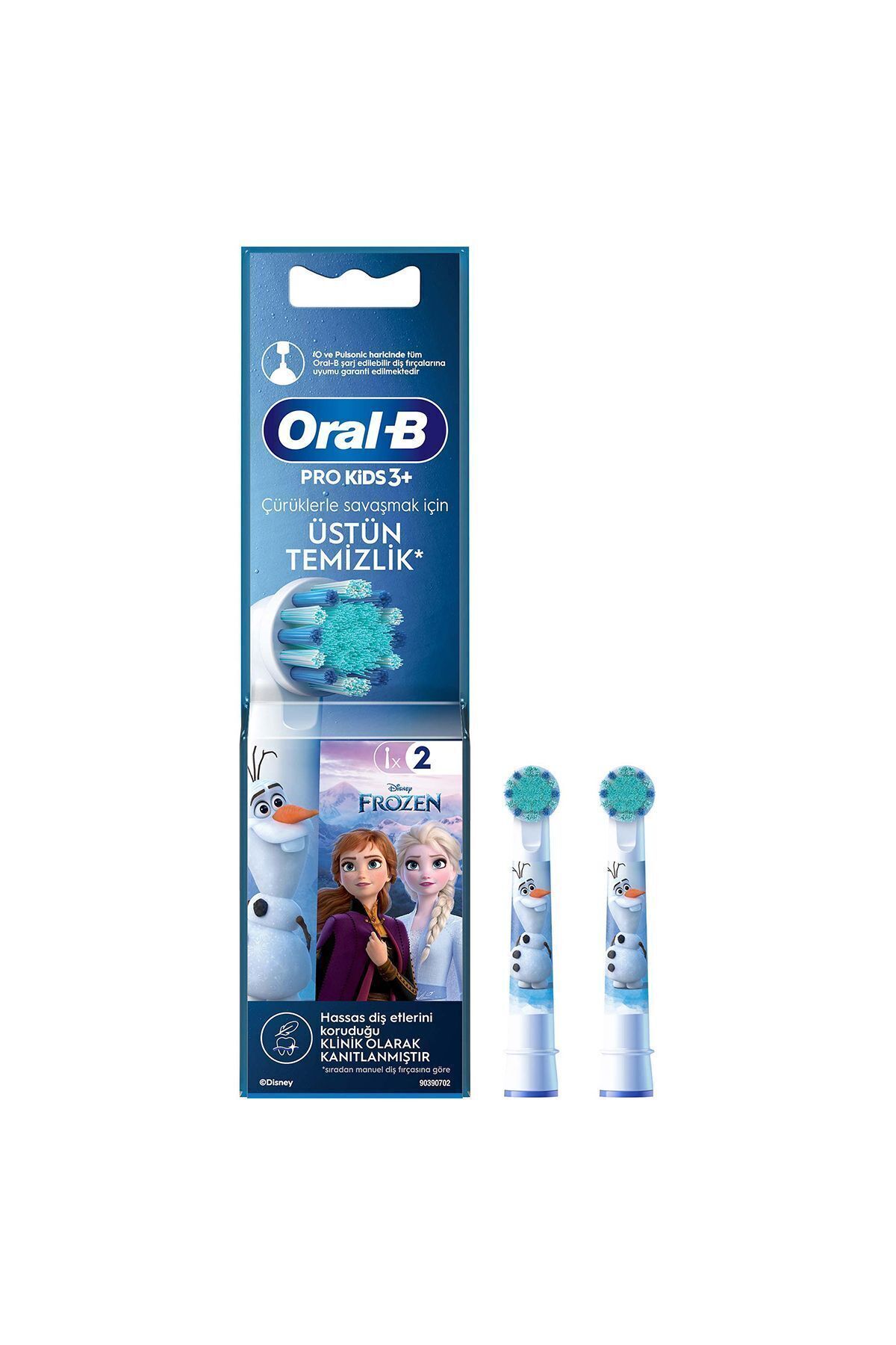 Oral-B Pro Kids Frozen Şarjlı Diş Fırçası Yedek Başlığı 2 Adet-