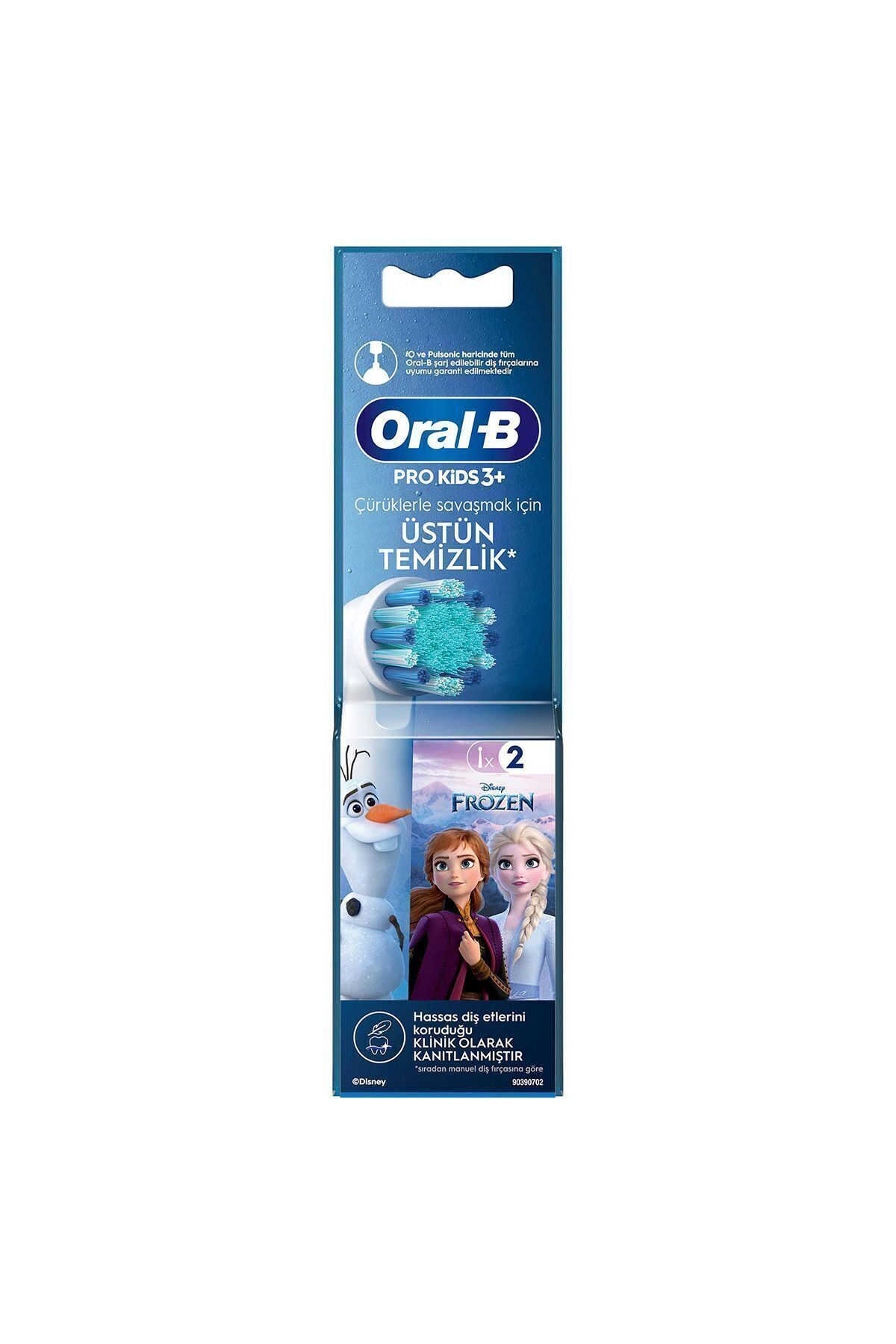 Oral-B Pro Kids Frozen Şarjlı Diş Fırçası Yedek Başlığı 2 Adet-