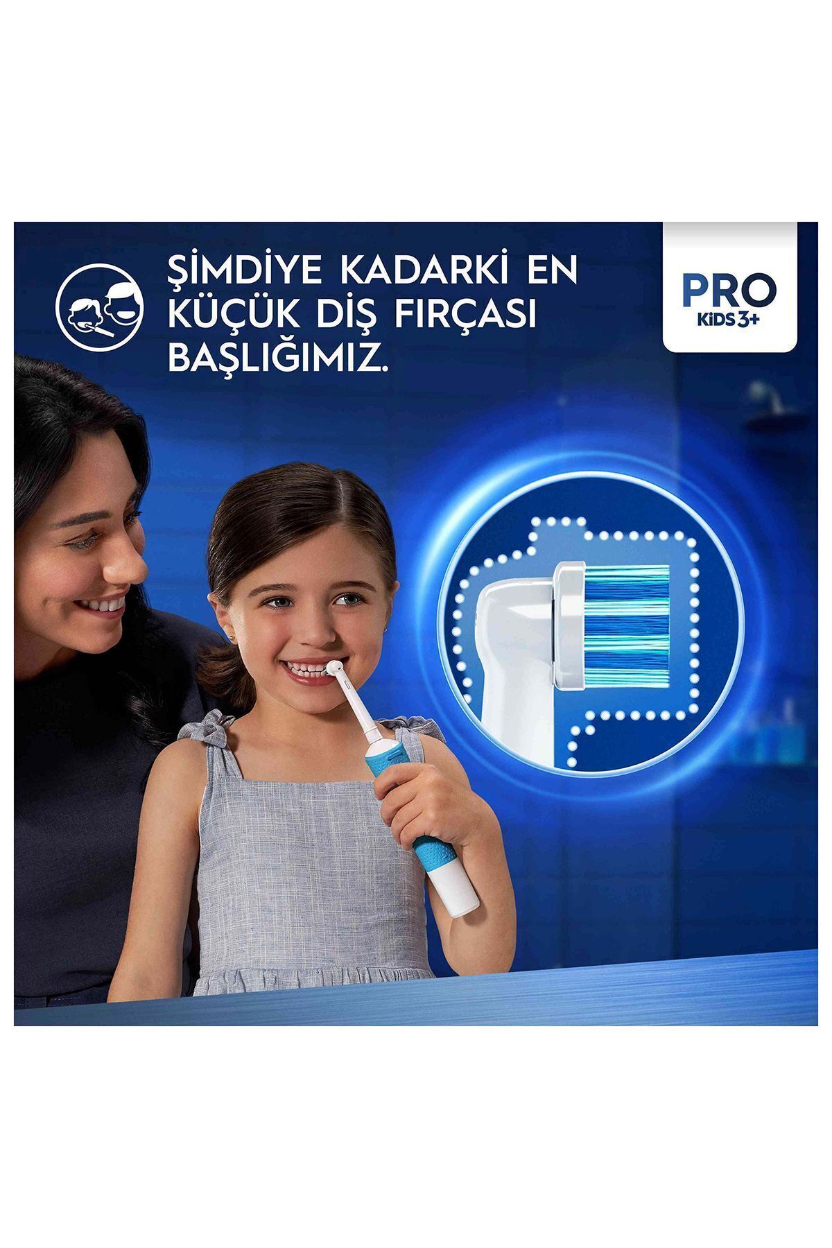 Oral-B Pro Kids Frozen Şarjlı Diş Fırçası Yedek Başlığı 2 Adet-