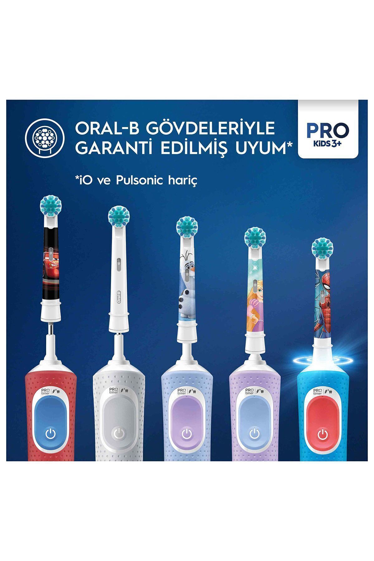 Oral-B Pro Kids Frozen Şarjlı Diş Fırçası Yedek Başlığı 2 Adet-