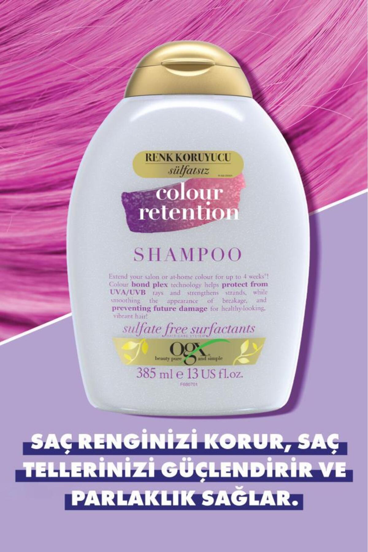 OGX COLOUR RETENTİON RENK KORUYUCU SÜLFATSIZ ŞAMPUAN-