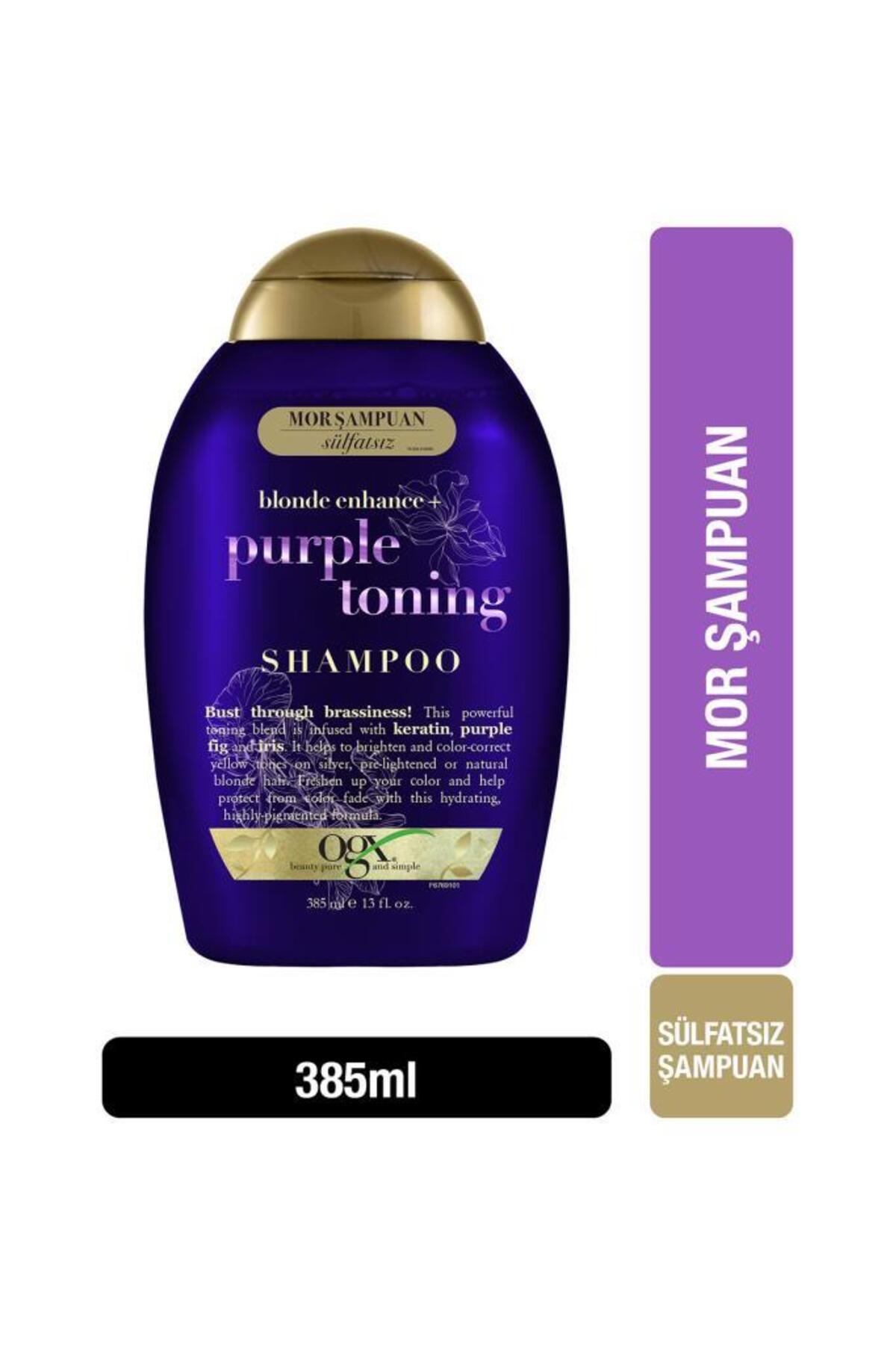 OGX TURUNCULAŞMA KARŞİTİ PURPLE TONİNG MOR ŞAMPUAN 385 ML-