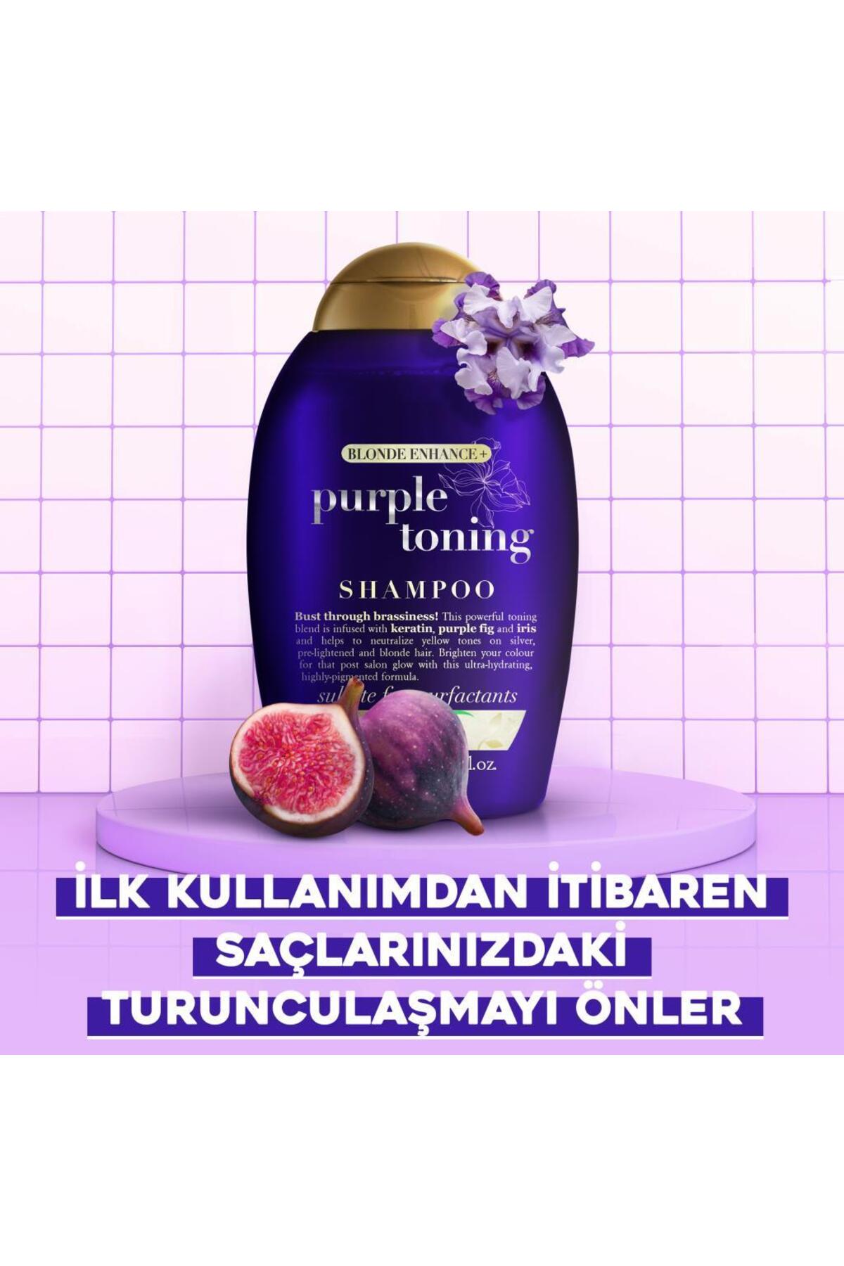 OGX TURUNCULAŞMA KARŞİTİ PURPLE TONİNG MOR ŞAMPUAN 385 ML-