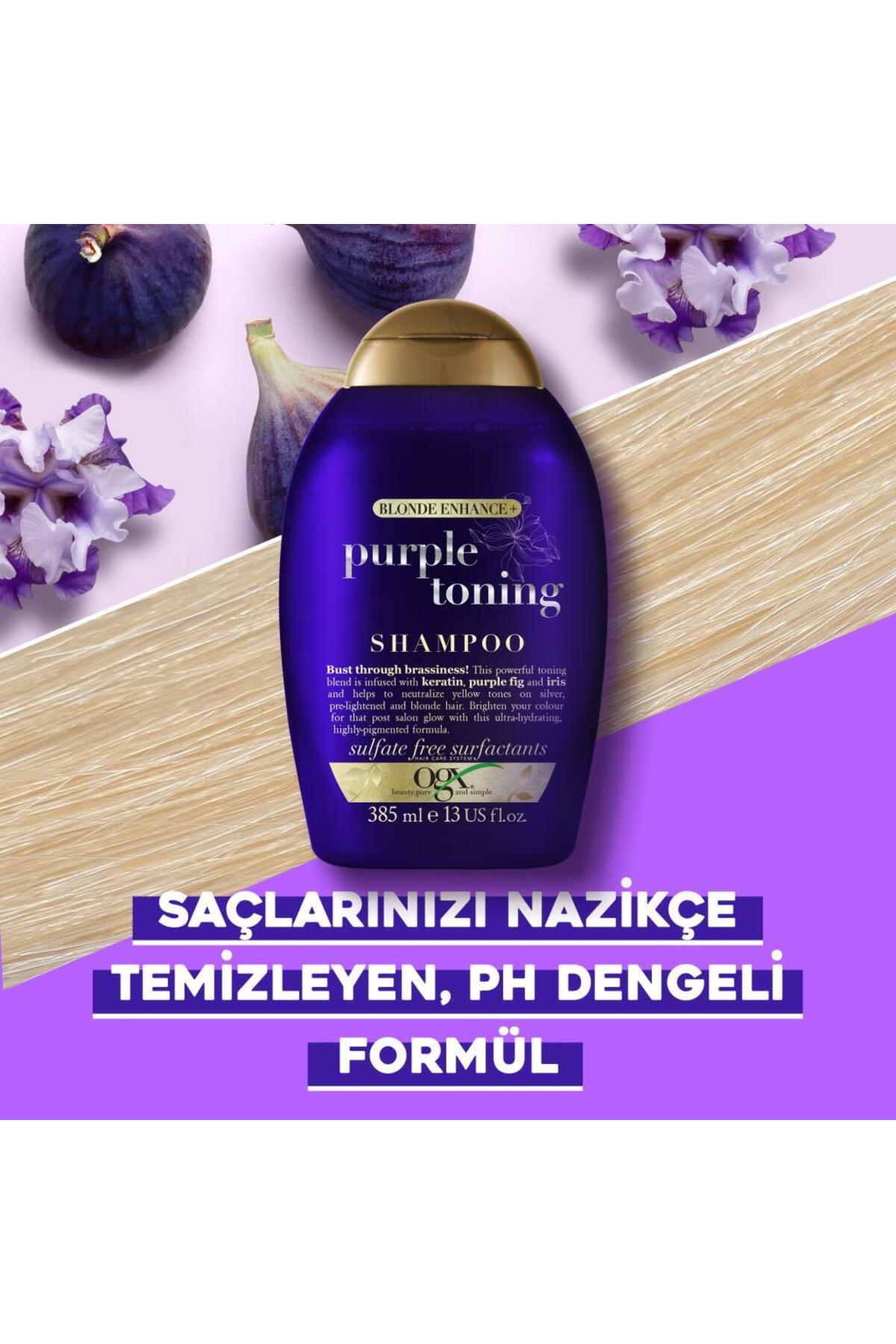 OGX TURUNCULAŞMA KARŞİTİ PURPLE TONİNG MOR ŞAMPUAN 385 ML-