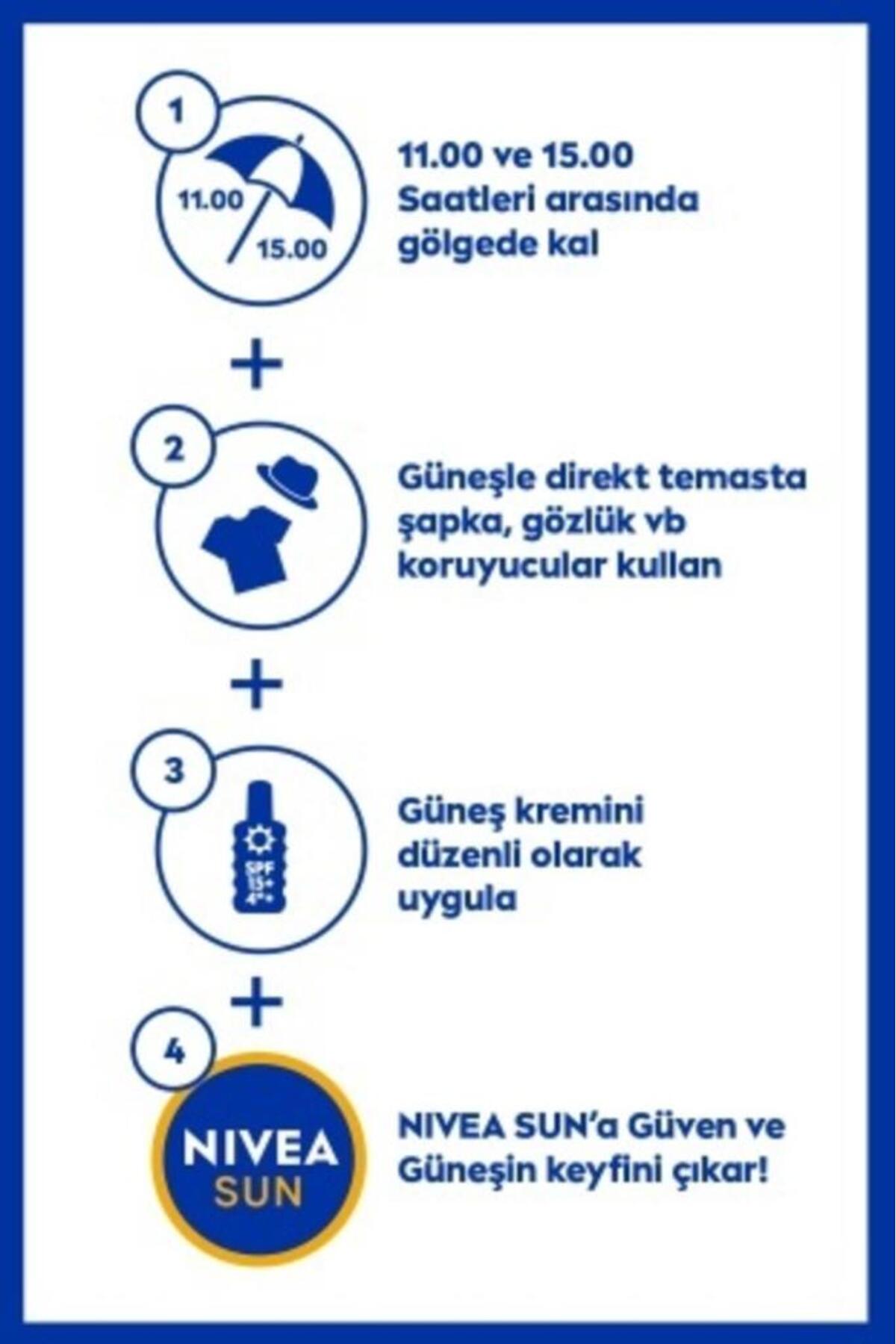 NIVEA Sun Karoten Özlü Yoğun Bronzlaştırıcı Güneş Yağ Sprey 200ml, E Vitamini, Uva Koruması, Doğal Bronzlu-