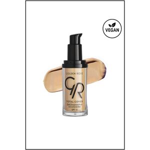 GOLDEN ROSE TOTAL COVER 2İN1 FOUNDATİON & CONCEALER NO: 15 WARM SAND - FONDÖTEN & KAPATICI-