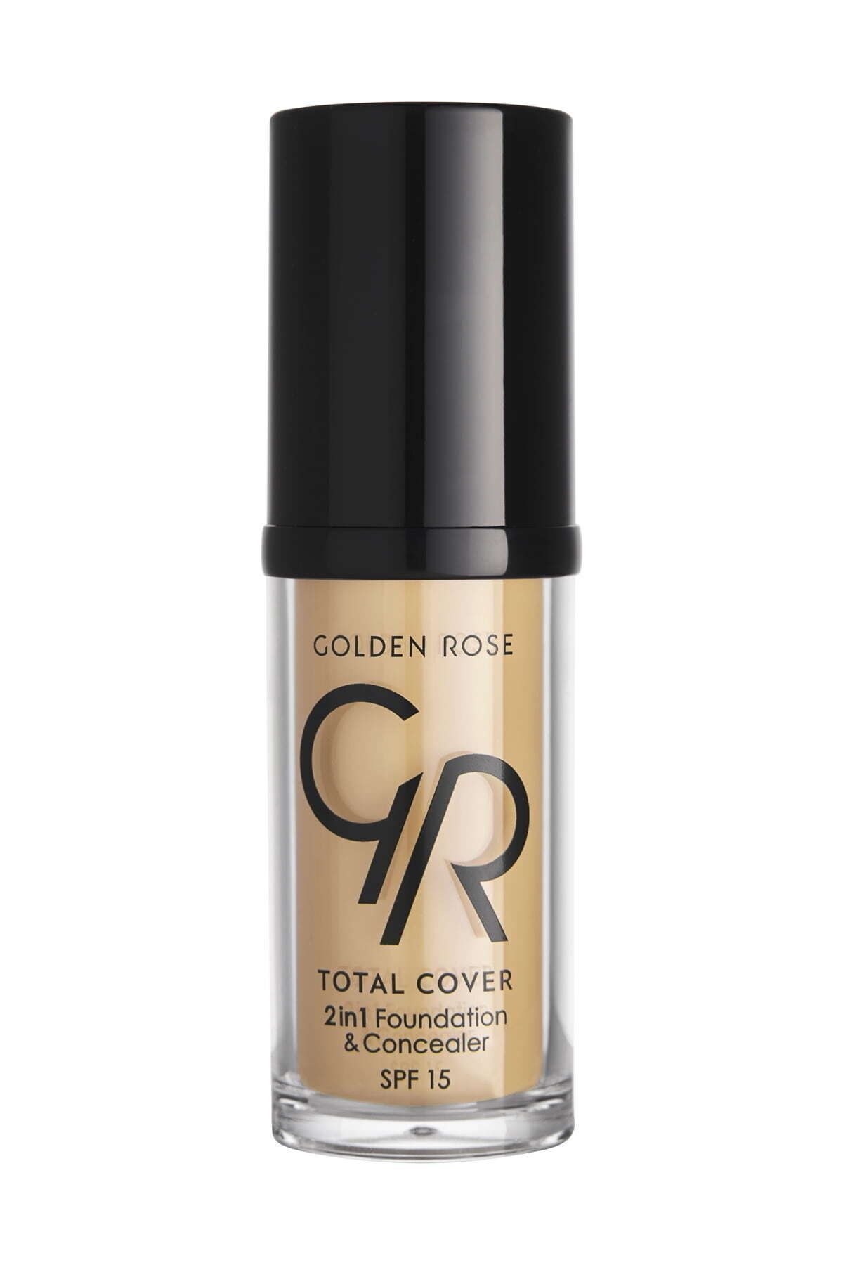 GOLDEN ROSE TOTAL COVER 2İN1 FOUNDATİON & CONCEALER NO: 15 WARM SAND - FONDÖTEN & KAPATICI-