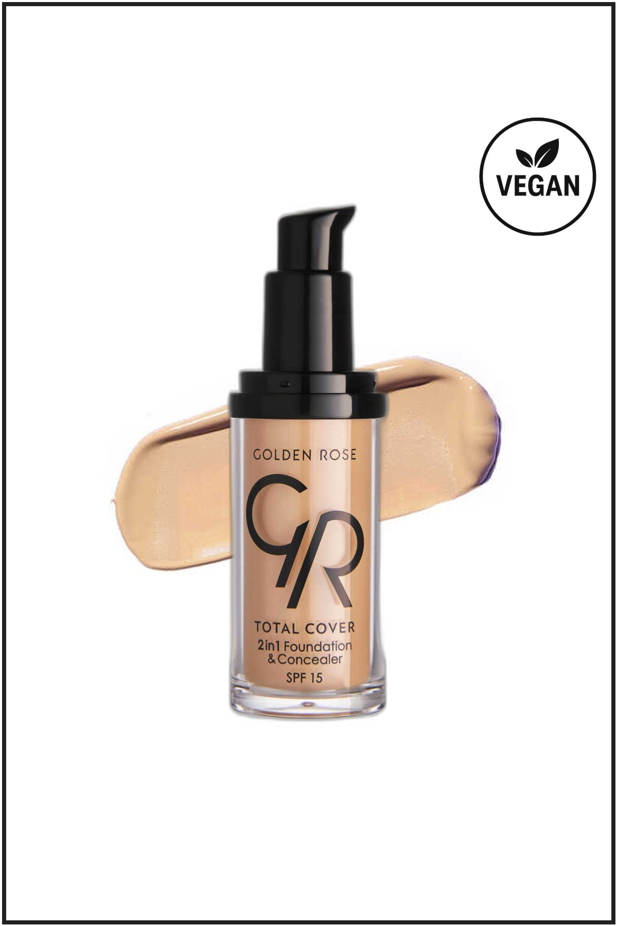 GOLDEN ROSE TOTAL COVER 2İN1 FOUNDATİON & CONCEALER NO: 22 NATURAL BEİGE - FONDÖTEN & KAPATICI-