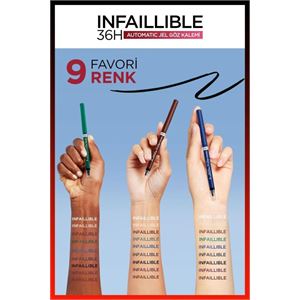 LOREAL PARİS INFAİLLİBLE GEL AUTOMATİC EYELİNER - JEL GÖZ KALEMİ NO: 12 BRONZED ESPRESSO-