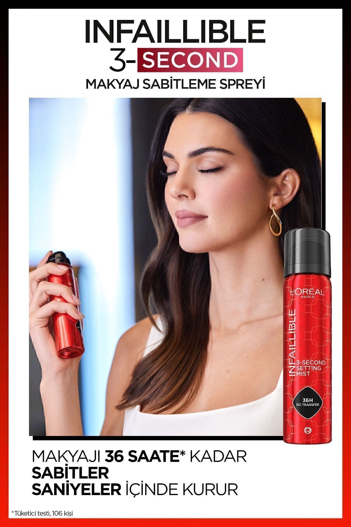 LOREAL PARİS MAKYAJ SABİTLEME SPREYİ-