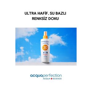 ACQUA PERFECTİON GÜNEŞ KORUYUCU SPREY SPF30 200ML UVA UVB KORUMASI. SUYA DAYANIKLI. LEKE ÖNLEYİCİ-