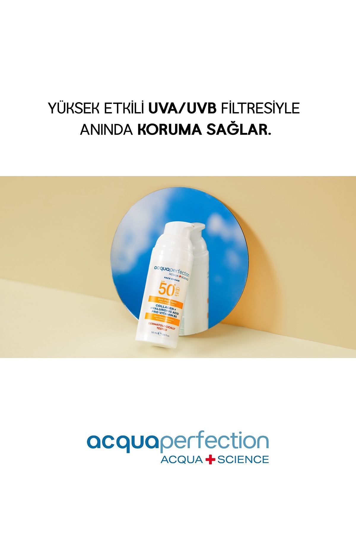 ACQUA PERFECTİON FACE CREAM ÇOK YÜKSEK KORUMALI GÜNEŞ KORUYUCULU YÜZ KREMİ 50ML-