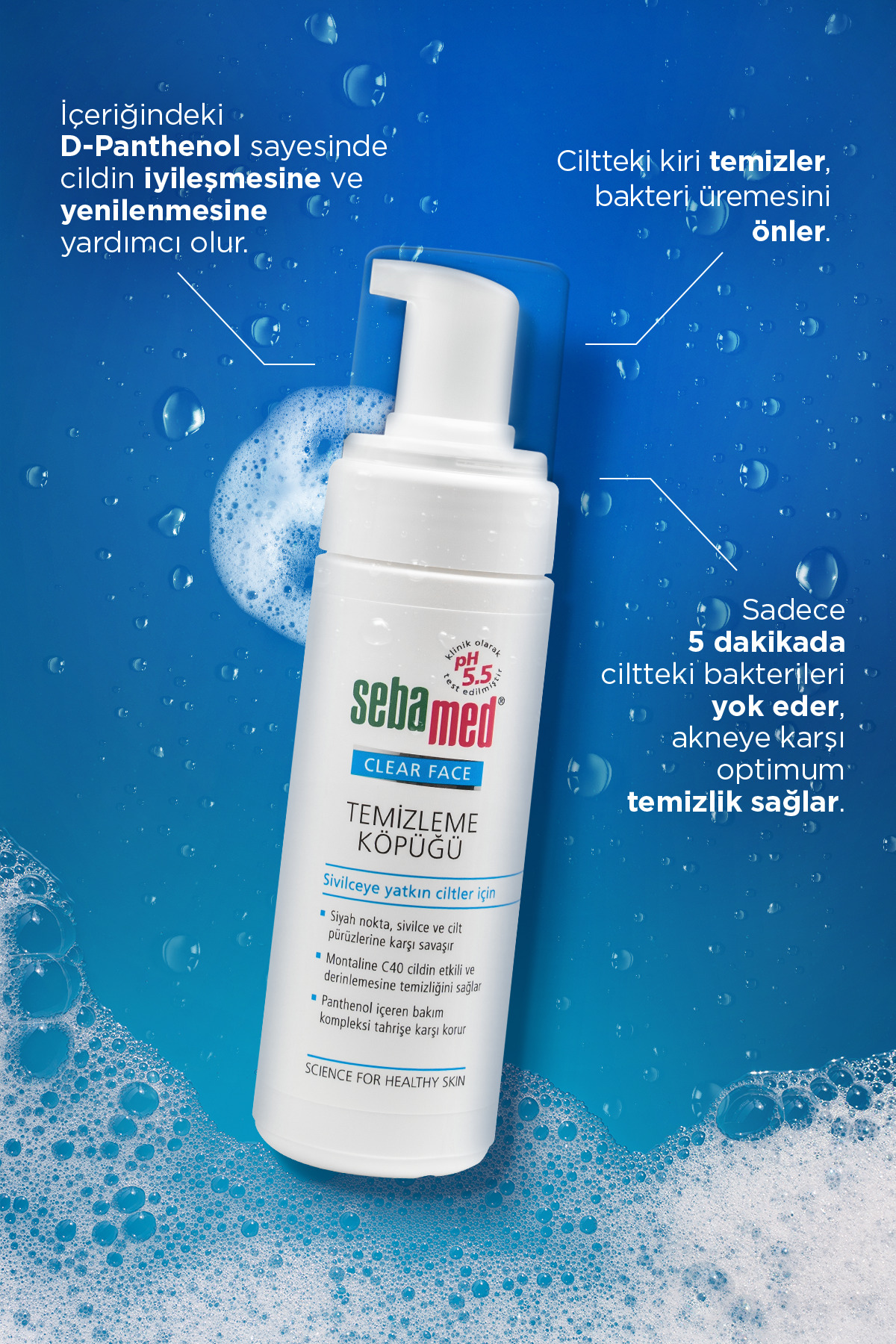 SEBAMED CLEAR FACE TEMİZLEME KÖPÜĞÜ 150ML-