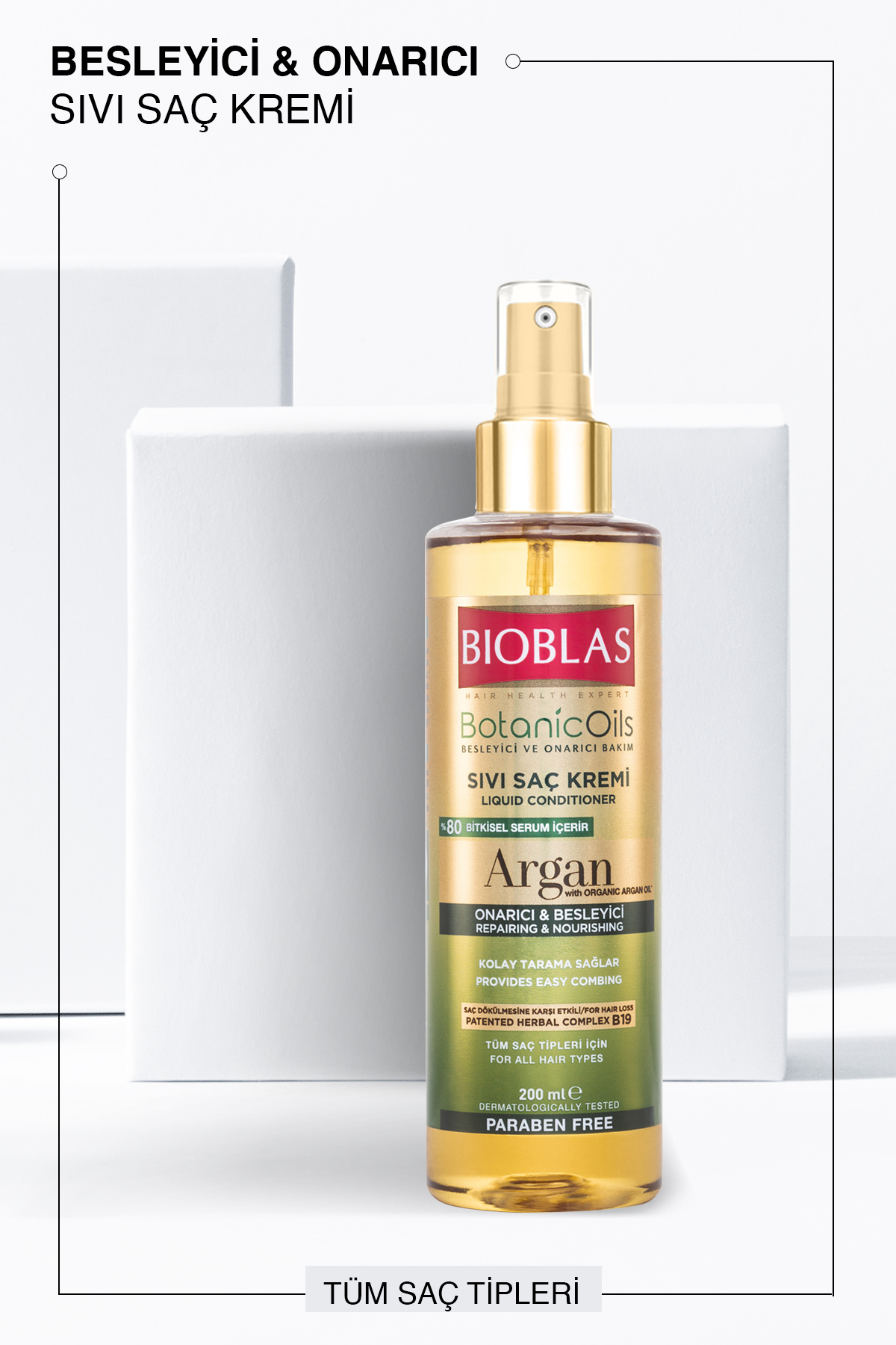 BİOBLAS BOTANİC OİLS ARGAN YAĞLI SAÇ KREMİ 200 ML-