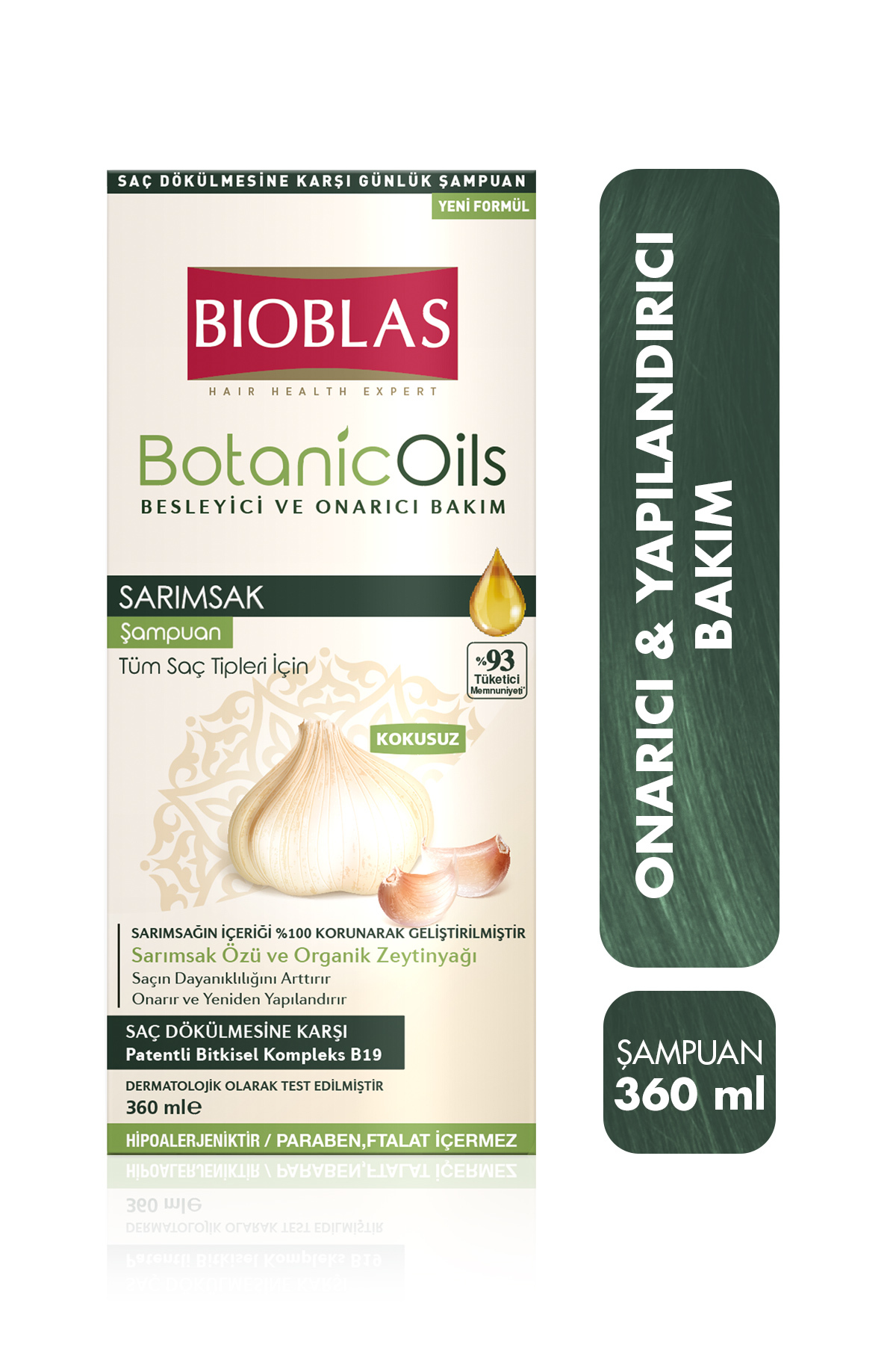 BOTANİC OİLS SARIMSAK ŞAMPUANI 360 ML-