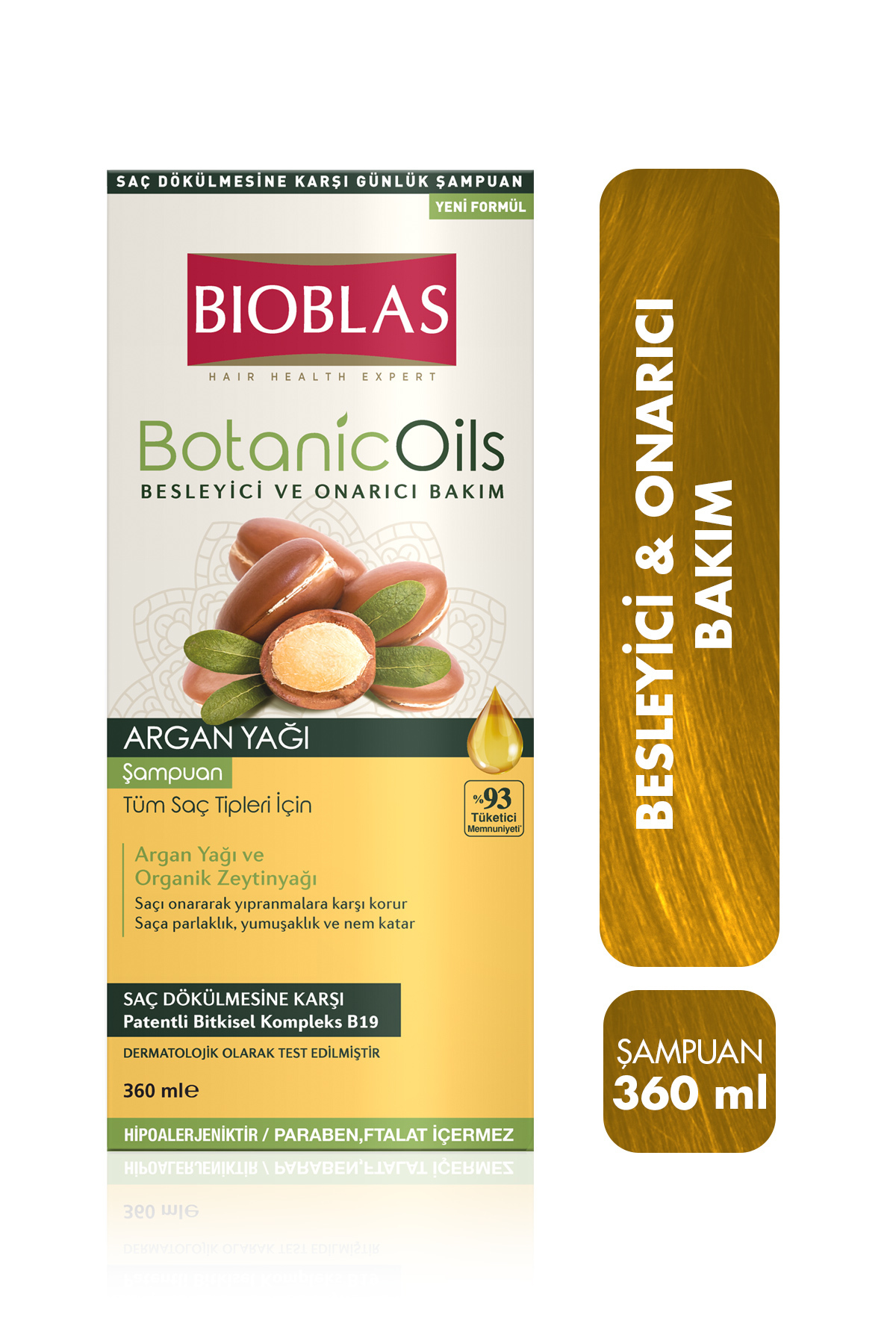 BİOBLAS BOTANİC OİLS ARGAN YAĞLI ŞAMPUAN 360 ML-