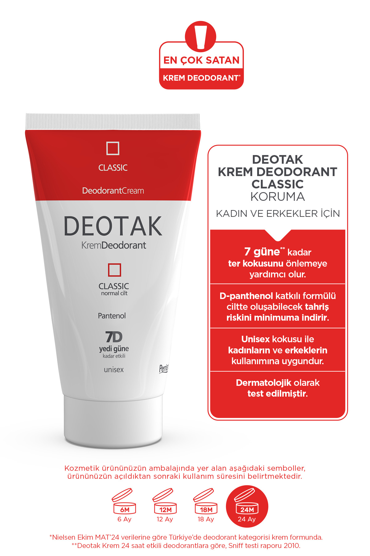 NORMAL CİLTLER IÇİN KLASİK KREM DEODORANT 35ML-