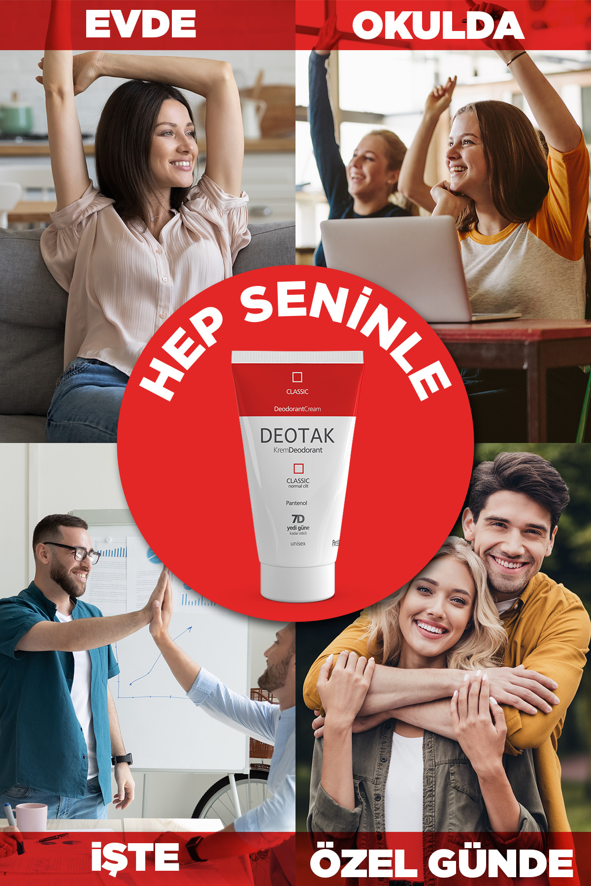 NORMAL CİLTLER IÇİN KLASİK KREM DEODORANT 35ML-