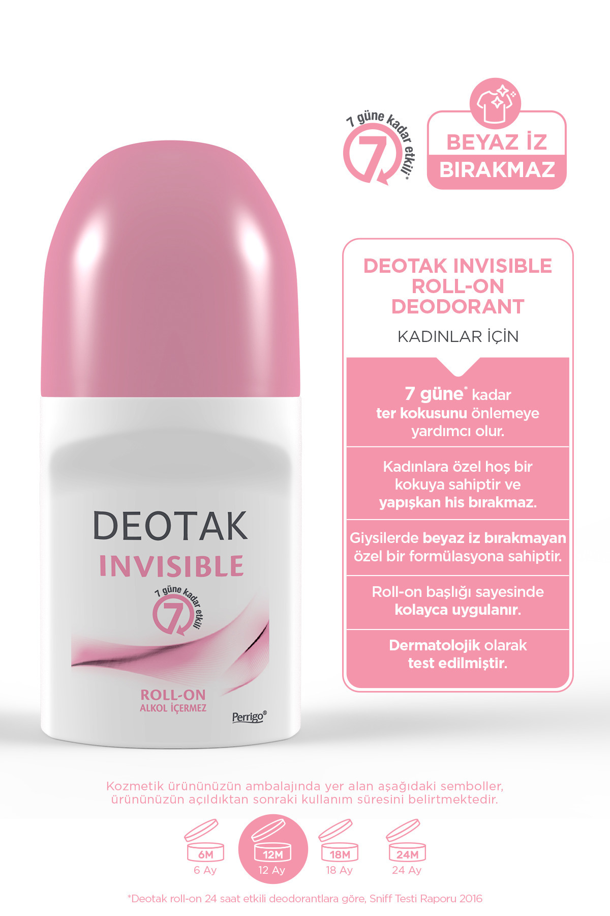DEOTAK INVISIBLE KADINLAR IÇİN ROLL-ON 35 ML-