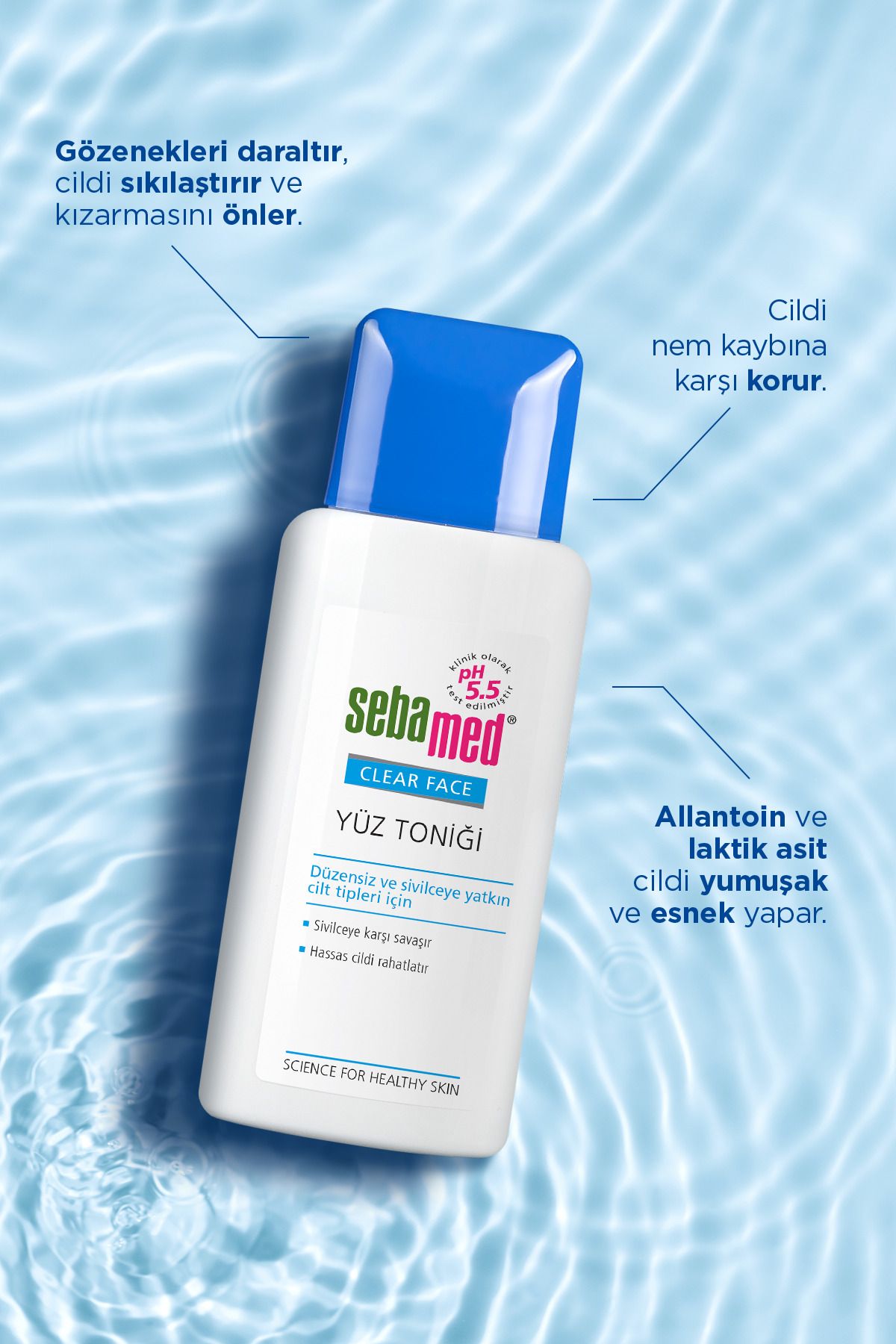 SEBAMED CLEAR FACE YÜZ TEMİZLEYİCİ TONİK 150 ML-