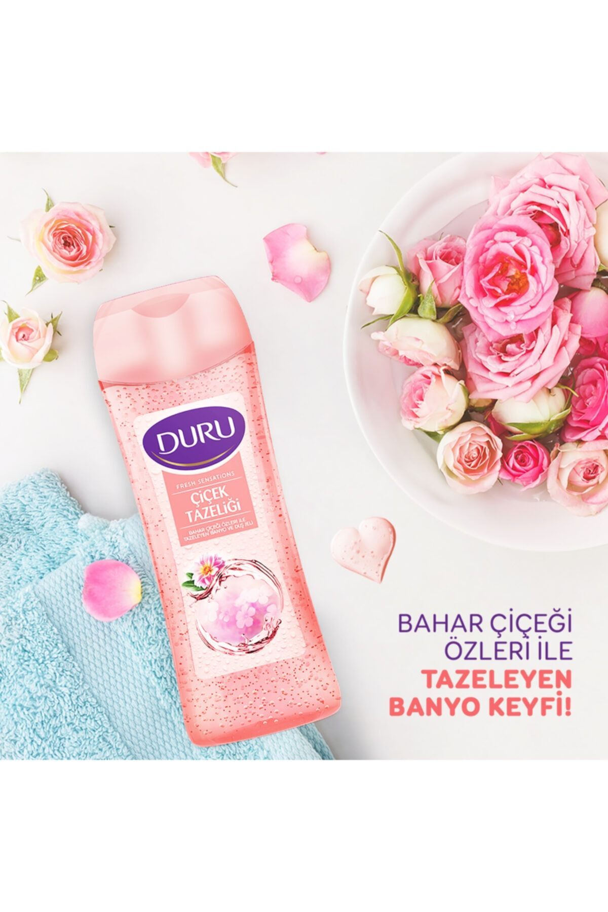 DURU FRESH SENSATİONS ÇİÇEK TAZELİĞİ DUŞ JELİ 450ML-