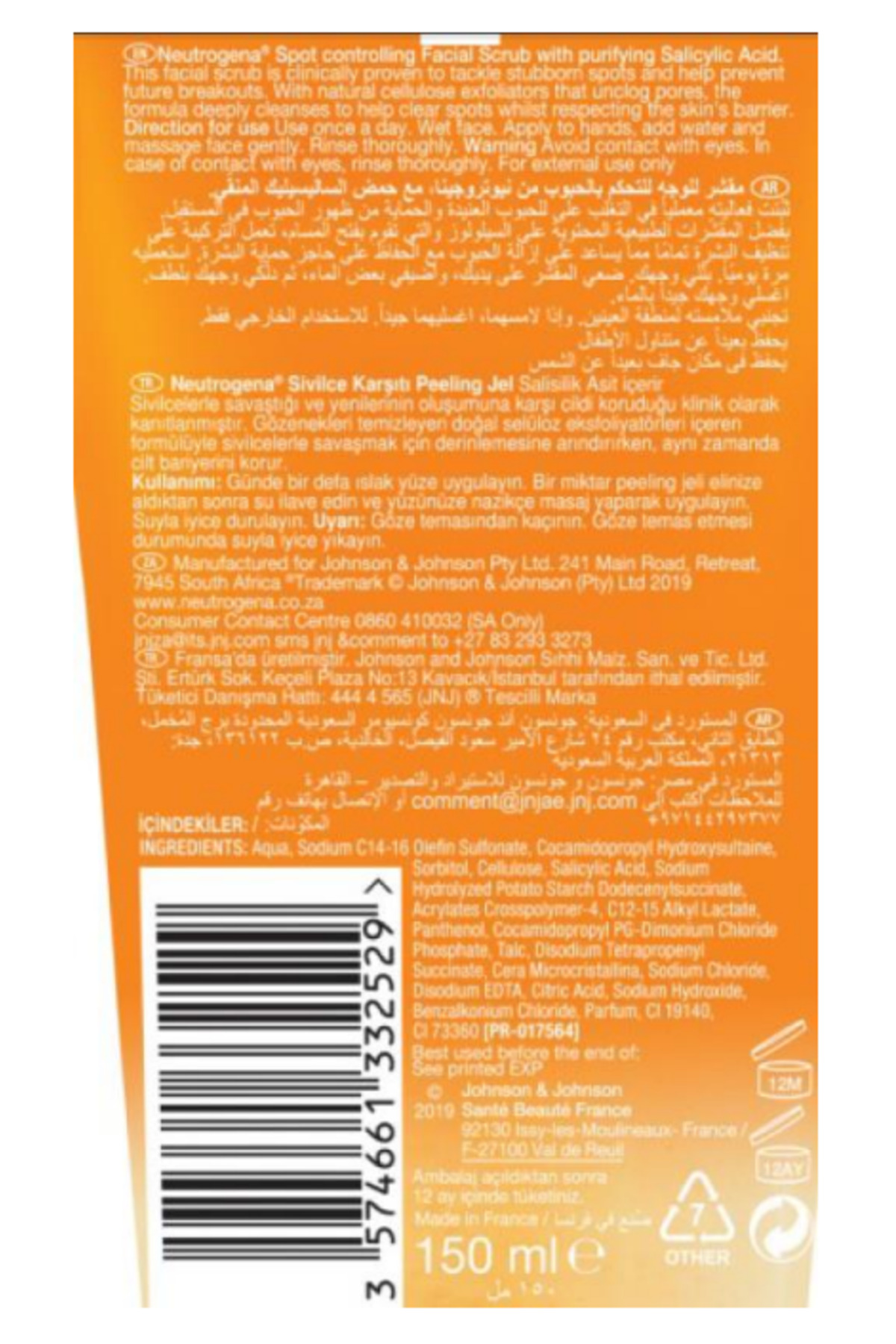 VİSİBLY CLEAR SİVİLCE KARŞITI PEELİNG 150 ML-