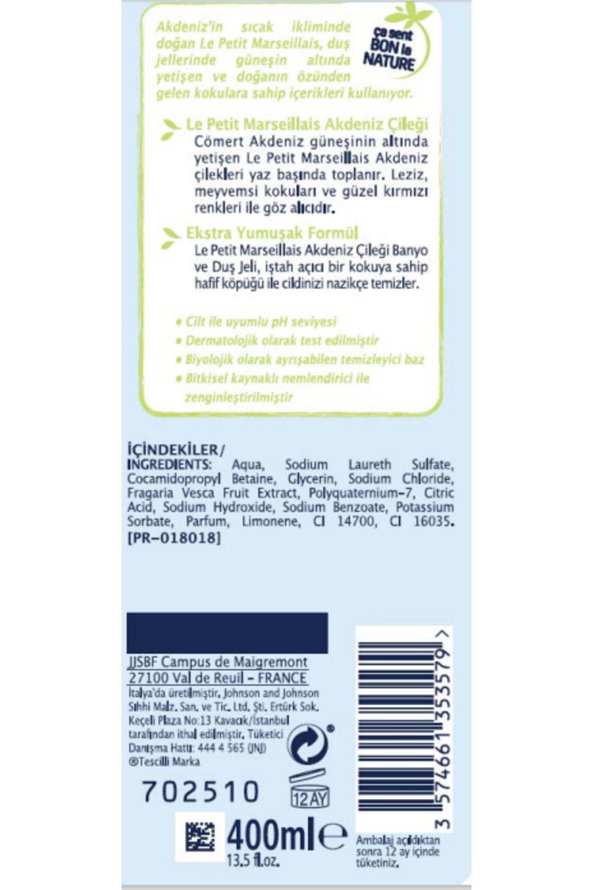 AKDENİZ ÇİLEĞİ DUŞ JELİ 400 ML-