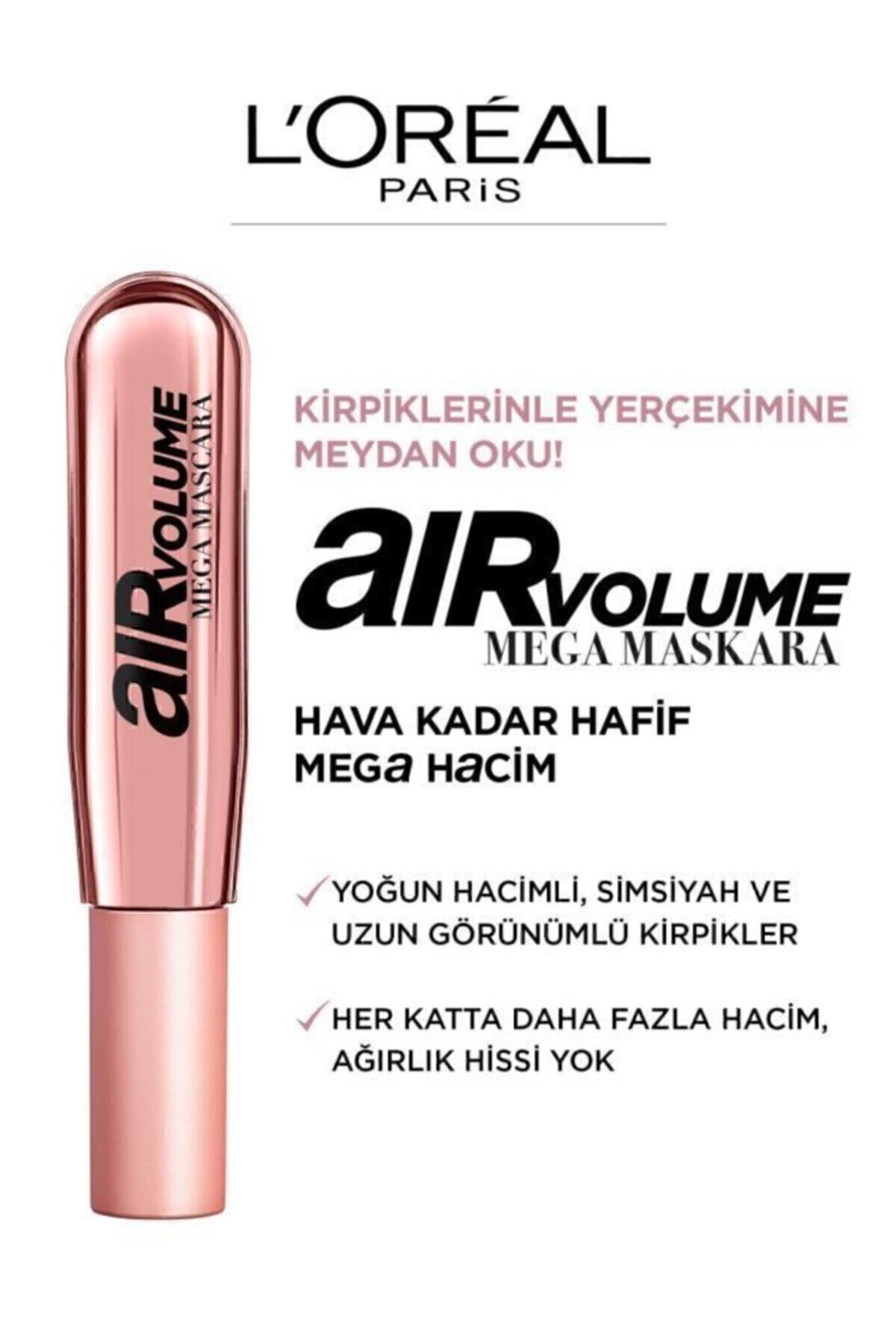 LOREAL PARİS AİR VOLUME MEGA HACİM VEREN MASKARA-