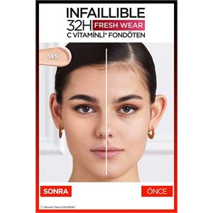 LOREAL PARİS UZUN SÜRE KALICI FONDÖTEN  145 BEİGE ROSE-