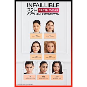 LOREAL PARİS UZUN SÜRE KALICI FONDÖTEN  145 BEİGE ROSE-