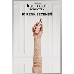 LOREAL PARİS TRUE MATCH  FONDÖTEN 1N IVORY-