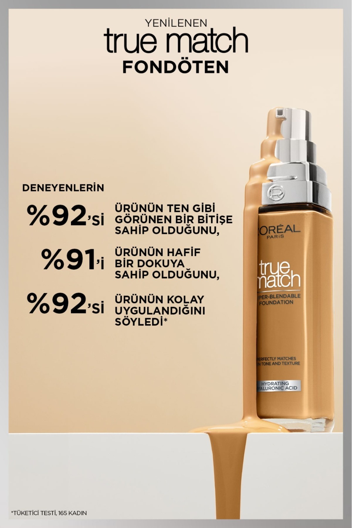 LOREAL PARİS TRUE MATCH  1R ROSE IVORY FONDÖTEN-